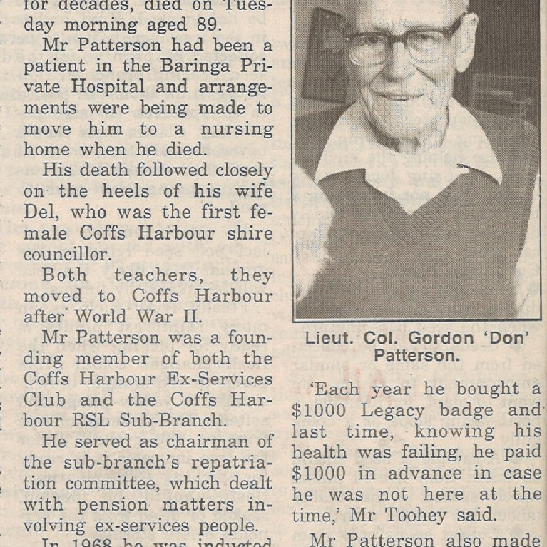 Gordon Andrew "Don" Patterson