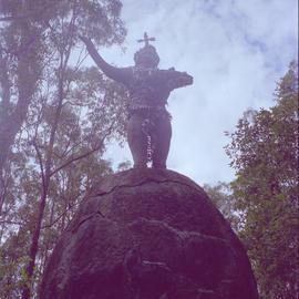 Jonas Zilinskas's 'Key Man' statue, c. 2007