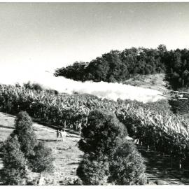 Cropdusting demonstration over Kratz's farm, July 1958