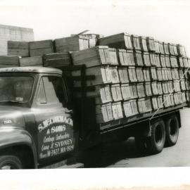 Transporting bananas to market, c. 1950
