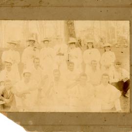 Cricket team and spectators, early 1900s