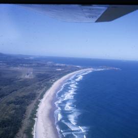 Boambee Beach and airport runway, 1965