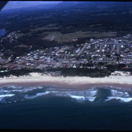 Aerial view of the coastline, 1967