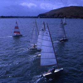 Sailing boats off the jetty, c. 1964