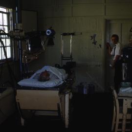 X-Ray Department at Coffs Harbour District Hospital with body, September 1969