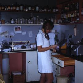 Pathology laboratory at Coffs Harbour District Hospital, September 1969