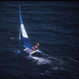 Hobie cat up close, 1977