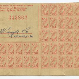 Clothing Ration Card, 1948