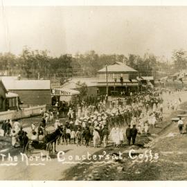 North Coasters marching through Coffs Harbour, January 1916