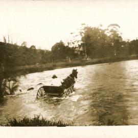Crossing a flooded creek