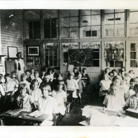 Teacher and students at Coffs Harbour Public School, 1926 