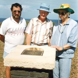 Admiring the Bicentennial plaque, 1988