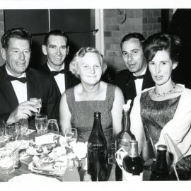 Group of five in ballroom attire