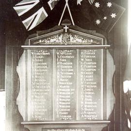 St. John's Church of England Honour Board, 22 June 1917