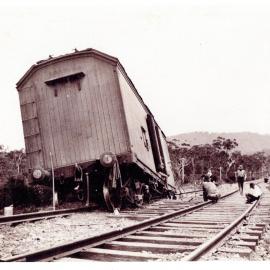 Derailment near Coffs, 1924