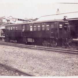 Arrival of the first new Rail Motor No. 13, 1924