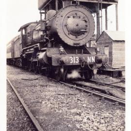 First 35 class engine hauling express arriving in Coffs, 1924