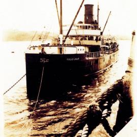 T.S.S. Yulgilbar moored at the Jetty, 1924