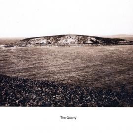 Quarry at the southern breakwall from Muttonbird Island, 1920s