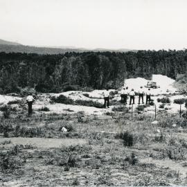 Police presence at an Emerald Beach rally, 26 November 1991