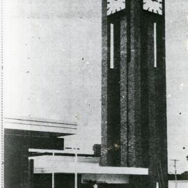 Finishing the new Council Chambers, April 1964