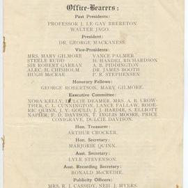 The Fellowship of Australian Writers Annual Report, 1933