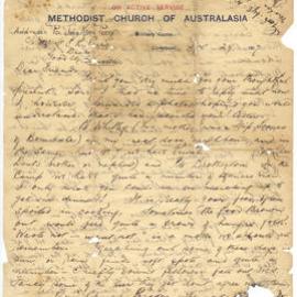 Letter from Private John Knox Perry, 29 March 1917