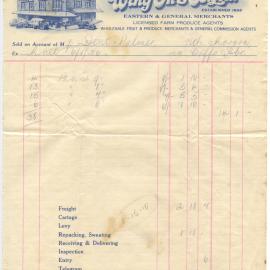 Remittance Advice, 14 January 1936