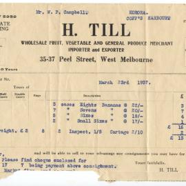 Remittance Advice, 23 March 1937