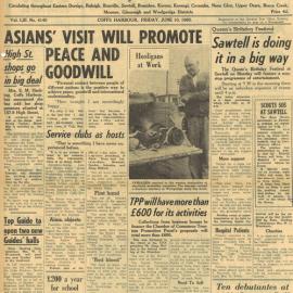 Squadron Leader Jamshed Dinshaw Italia addresses Rotary, May 1960