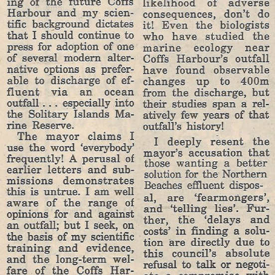 The Ocean Outfall protest