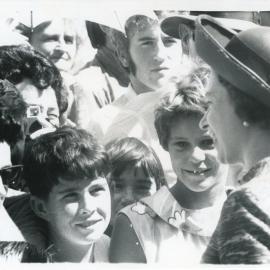 The Queen meets the crowd, April 1970