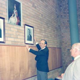 Bernie Malouf looks on in the Council Chamber