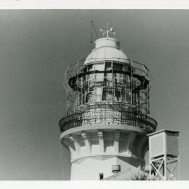 Smoky Cape Lighthouse scaffolding, 1977 