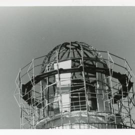 Smoky Cape Lighthouse scaffolding, 1977 