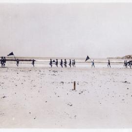 Surf Lifesaving carnival on Jetty Beach, 1920s