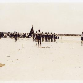 Surf Lifesaving carnival on Jetty Beach, 1920s