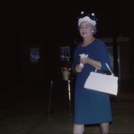 Claire Condon in a fashion parade, c. 1965