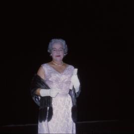 Claire Condon in a fashion parade, c. 1965