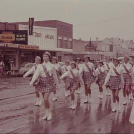 Marching girls, Coffs Harbour Centenary Parade, 1961