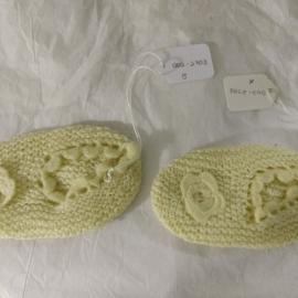 Pair of knitted baby's booties