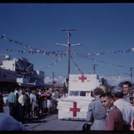 Red Cross Snack Bar float, High Street, c. 1960s