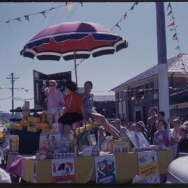 Camera-themed float, High Street, c. 1960s