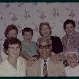 Jamshed Dinshaw Italia with group of women, c. 1960s
