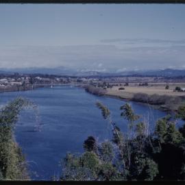 Railway bridge over river, c. 1959