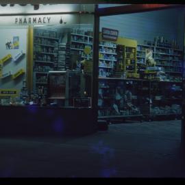 Forsyth's Pharmacy shopfront, c. 1960s