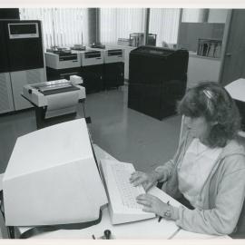 The Council's Computer Room with Visual Display Unit, 1985