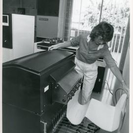 The Council's Computer Room with printer, 1985
