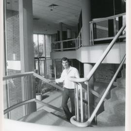 Stairs to the first floor in the Council administration building, 1985