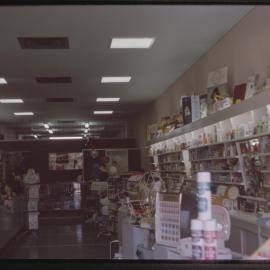 Interior of Forsyth's Pharmacy, c. 1964